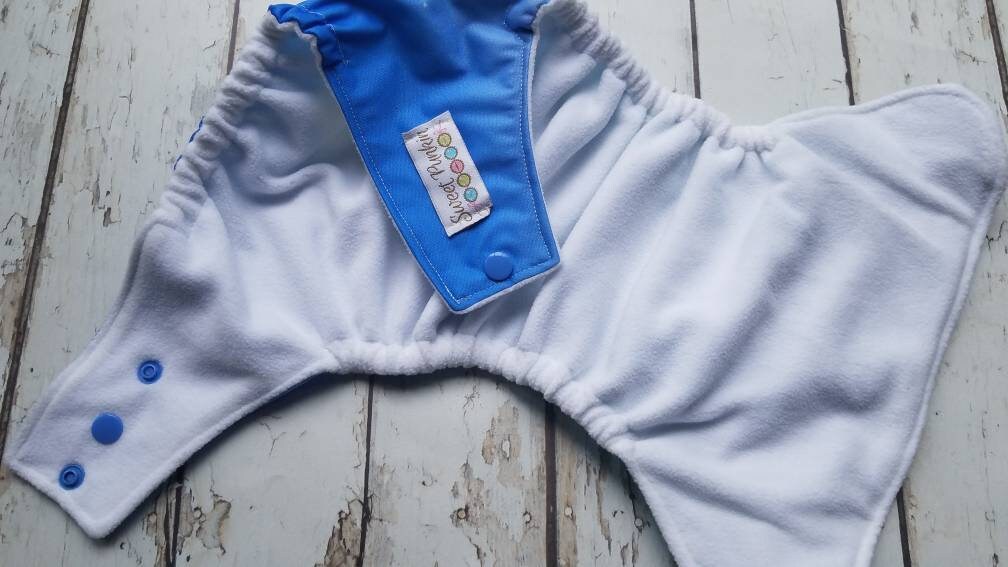 One Size Pocket Cloth Diaper Christmas Mermaid 10-40 lbs