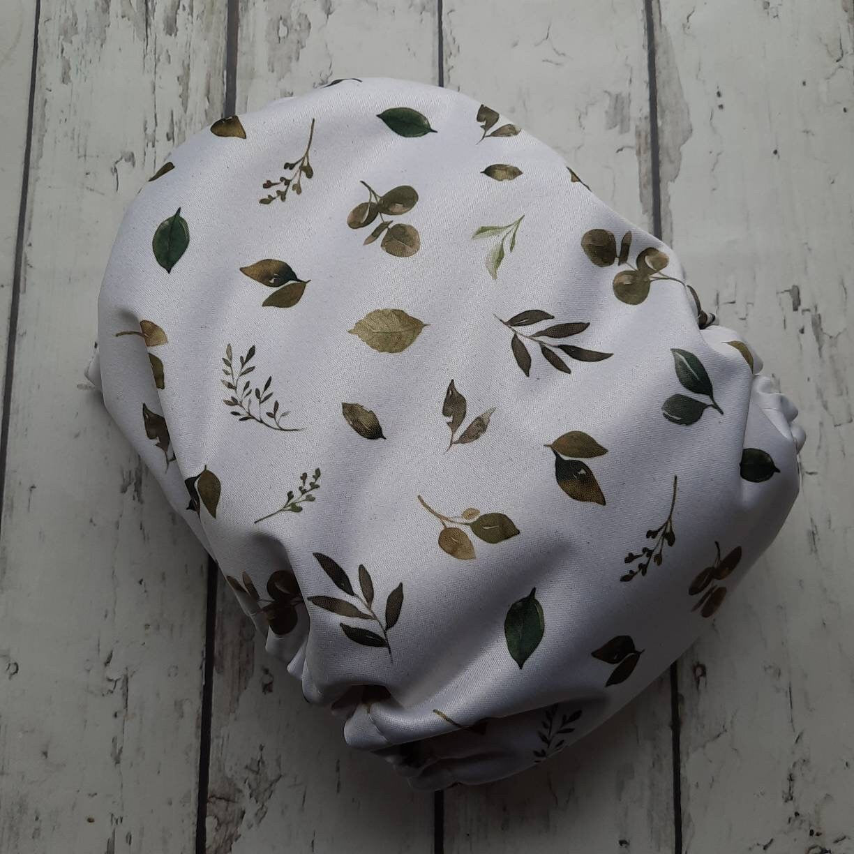 One Size Pocket Cloth Diaper Charlotte Greenery 12-40 lbs