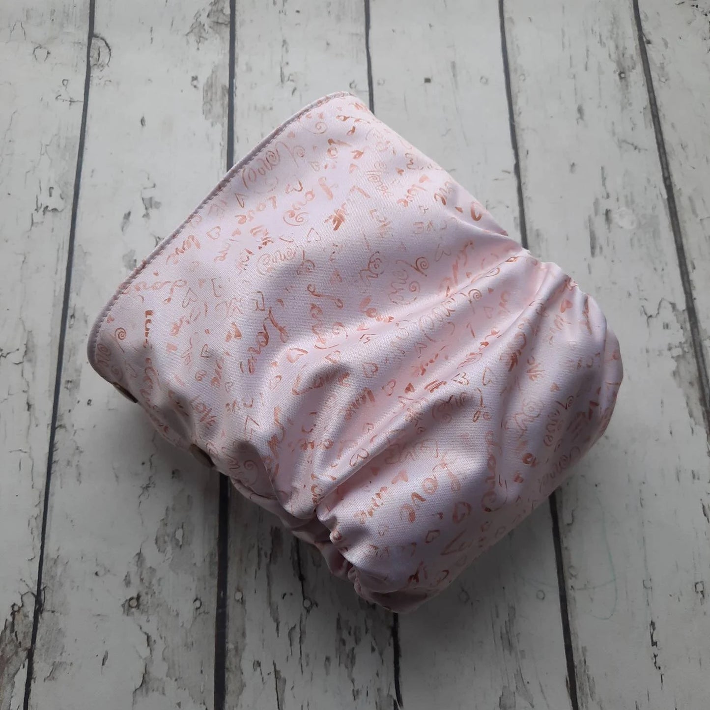 Organic Side Snap All in One Cloth Diaper Golden Love AIO PUL Sized Made to Order