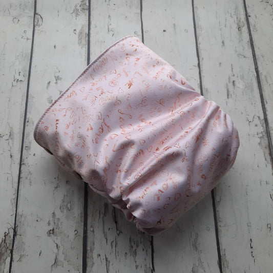 Organic Side Snap All in One Cloth Diaper Golden Love AIO PUL Sized Made to Order