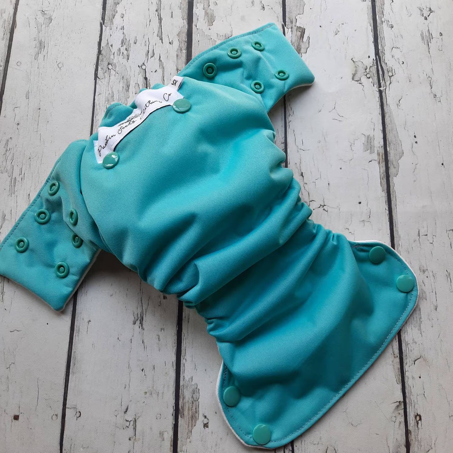 Organic Side Snap All in One Cloth Diaper Maui AIO PUL Sized