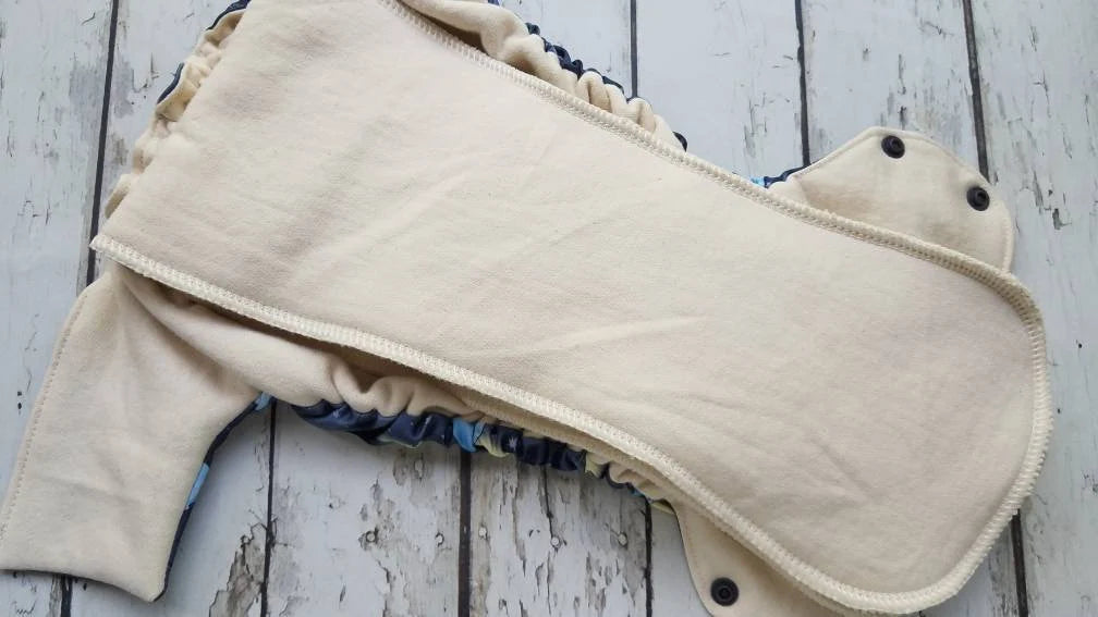 Organic Side Snap All in One Cloth Diaper Maui AIO PUL Sized