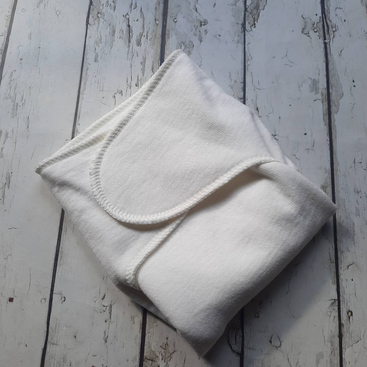 One Size Newborn Toddler Organic Bamboo/Hemp Winged Prefold Cloth Diaper Stretchy Preflat