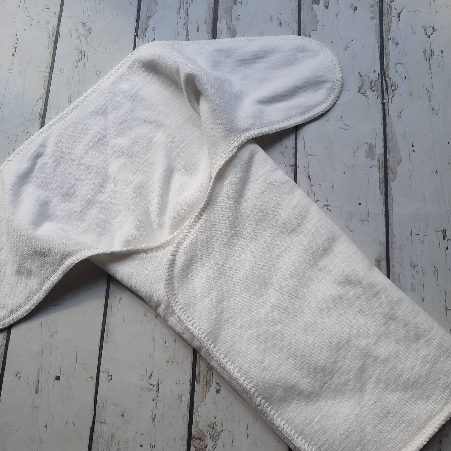 One Size Newborn Toddler Organic Bamboo/Hemp Winged Prefold Cloth Diaper Stretchy Preflat