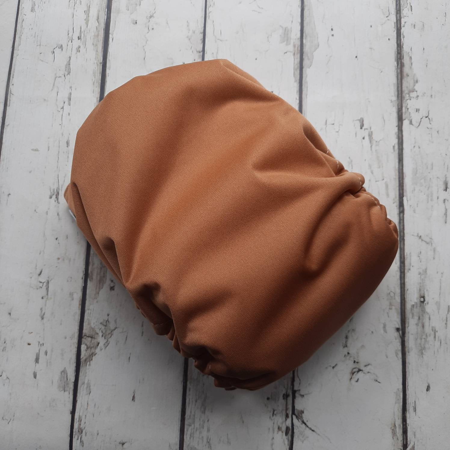 One Size Pocket Cloth Diaper Caramel 12-40 lbs