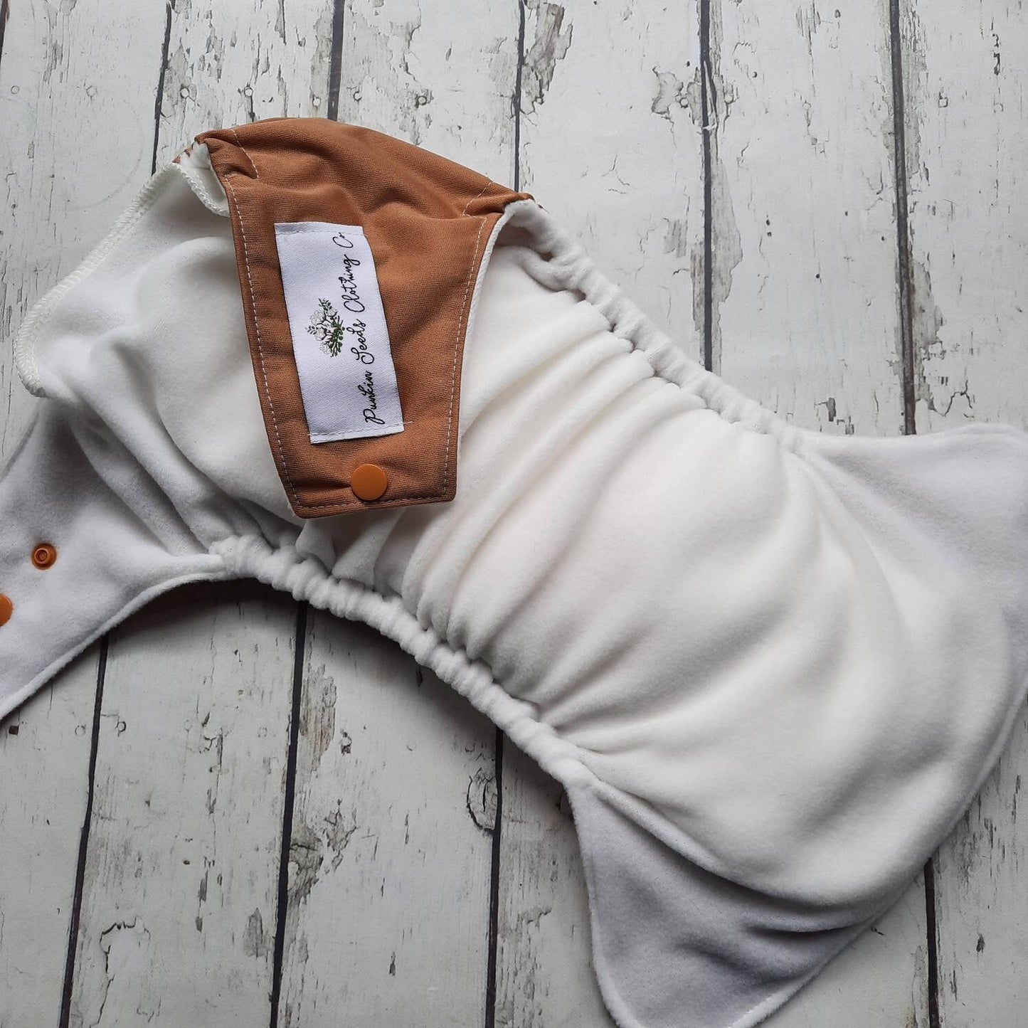 One Size Pocket Cloth Diaper Caramel 12-40 lbs