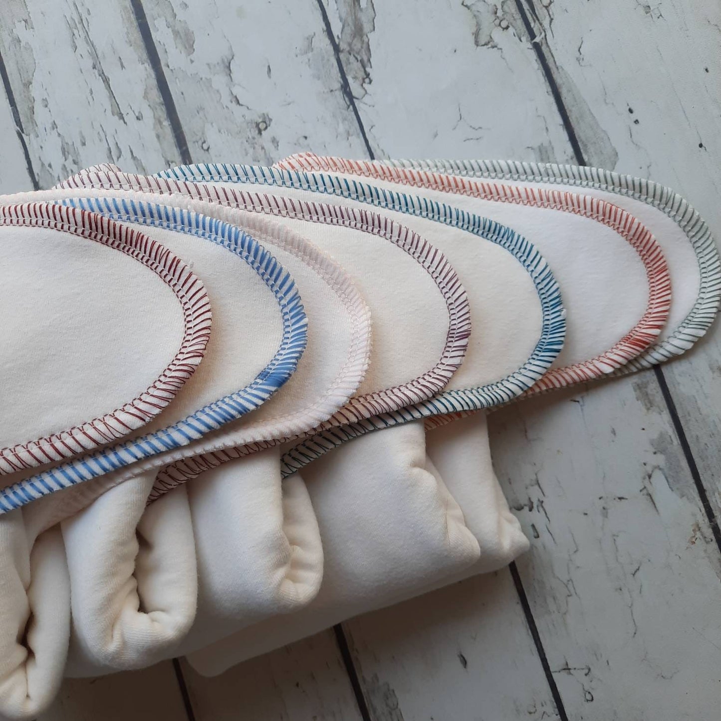 One Size Newborn Toddler Organic Bamboo/Hemp Winged Prefold Cloth Diaper Stretchy Preflat