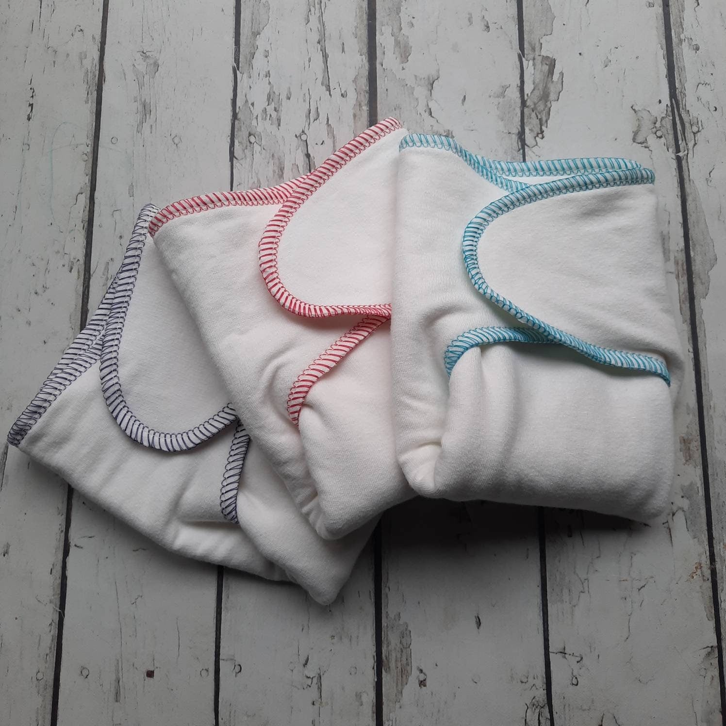 One Size Newborn Toddler Organic Bamboo/Hemp Winged Prefold Cloth Diaper Stretchy Preflat